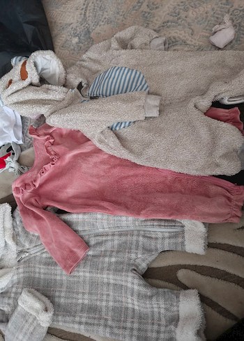 Kürklü  Bebek Kış Tulumları 3 adet - Görsel 2