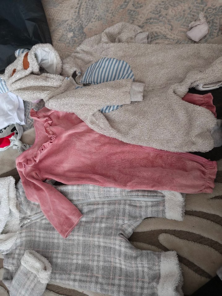 Kürklü  Bebek Kış Tulumları 3 adet - Görsel 2