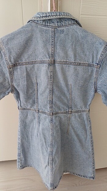 10 Yaş Beden mavi Renk Zara jean elbise cocuk