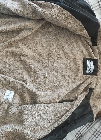 40 Beden haki Renk İçi peluş kadın mont