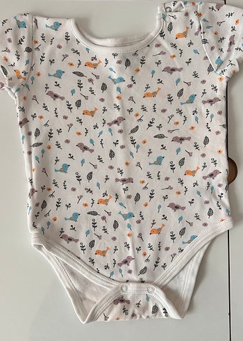 Kısa Kollu Baskılı Bebek Kız Body - Görsel 2