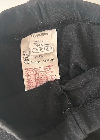 Kız Çocuk Siyah Denim Tayt - Görsel 4