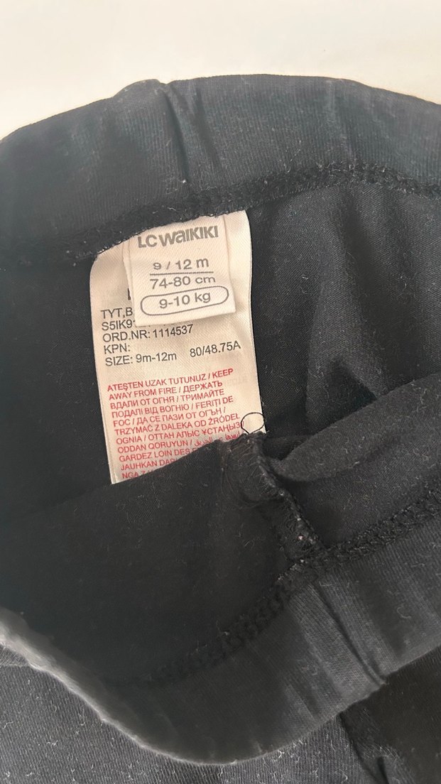 Kız Çocuk Siyah Denim Tayt - Görsel 4