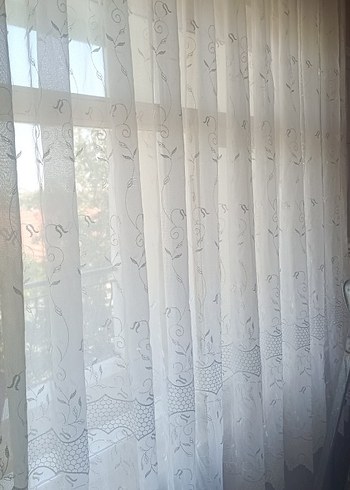 Beyaz Düz Tül Perde