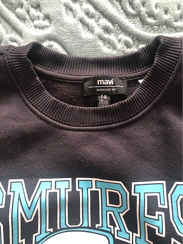 7 Yaş Beden Mavi marka sweatshirt