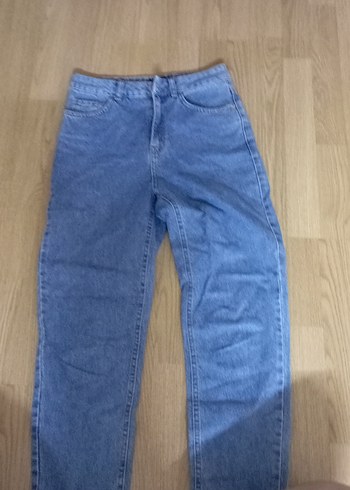 Mavi Midi Boy Bol Kesim Kadın Kot Pantolon
