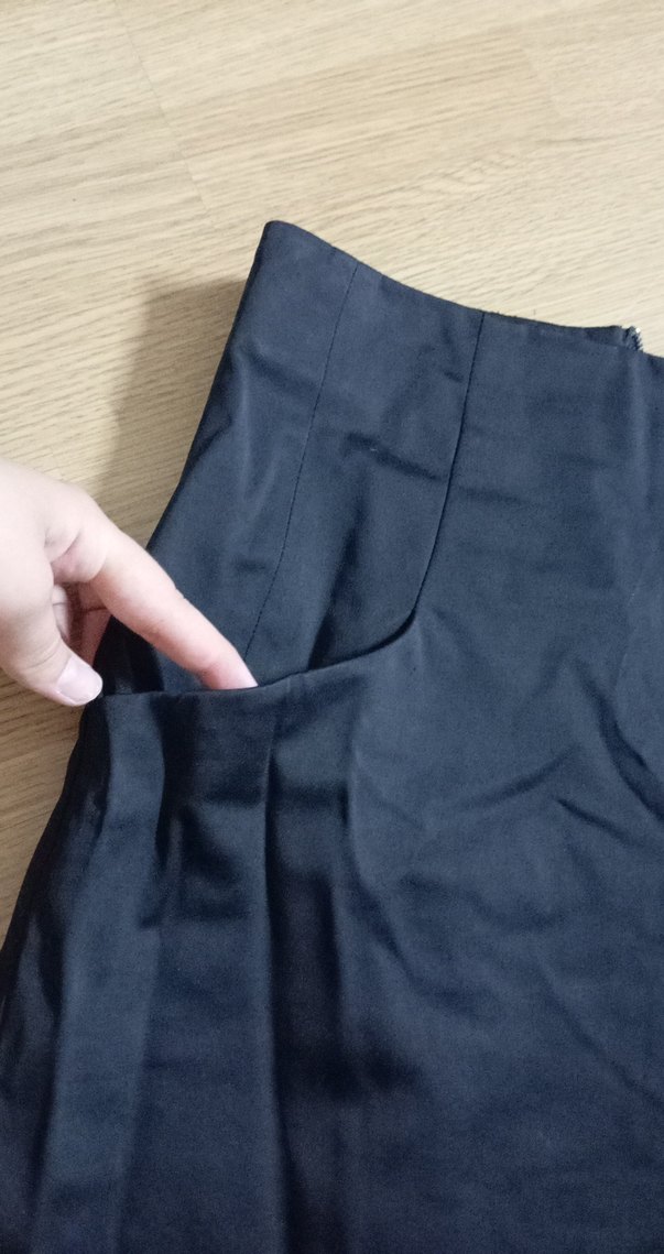 Lacivert Mini Kalem Etek - Görsel 2