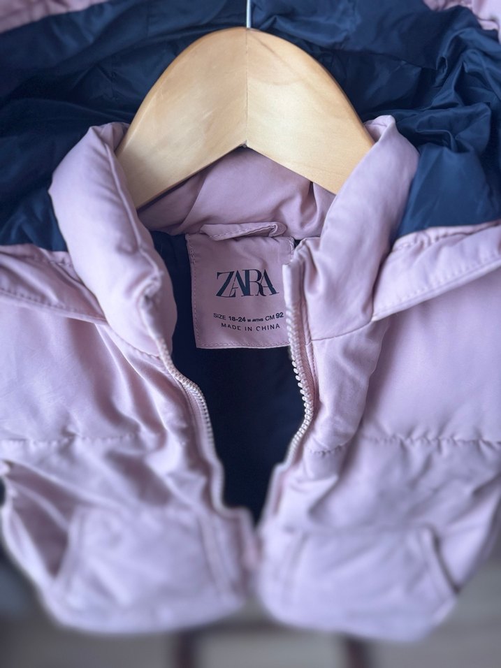 Kız Çocuk Kapüşonlu Pembe Şişme Yelek - Görsel 2