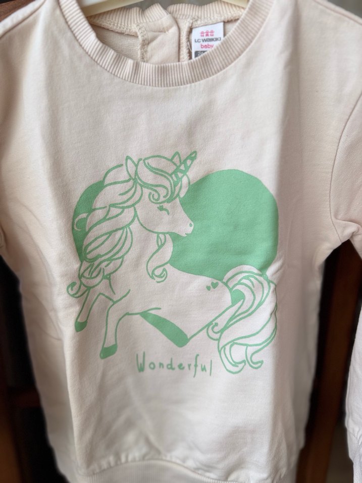 Kız Çocuk Unicorn Sweatshirt - Görsel 2