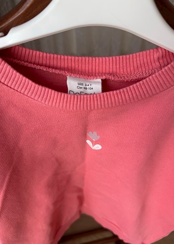 Kız Çocuk Pembe Sweatshirt - Görsel 2