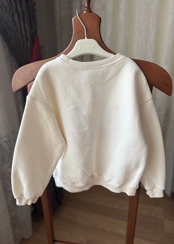 Beyaz Barbie Baskılı Kız Sweatshirt - Görsel 3