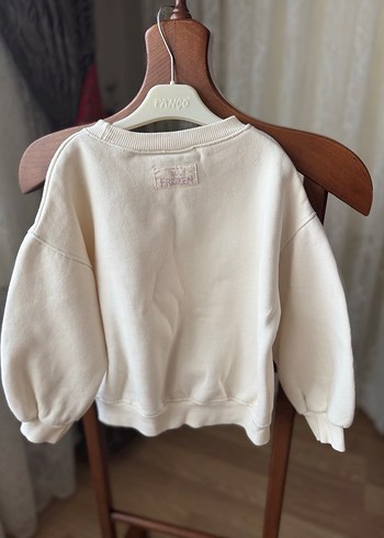 Kız Çocuk Elsa Baskılı Beyaz Sweatshirt - Görsel 3