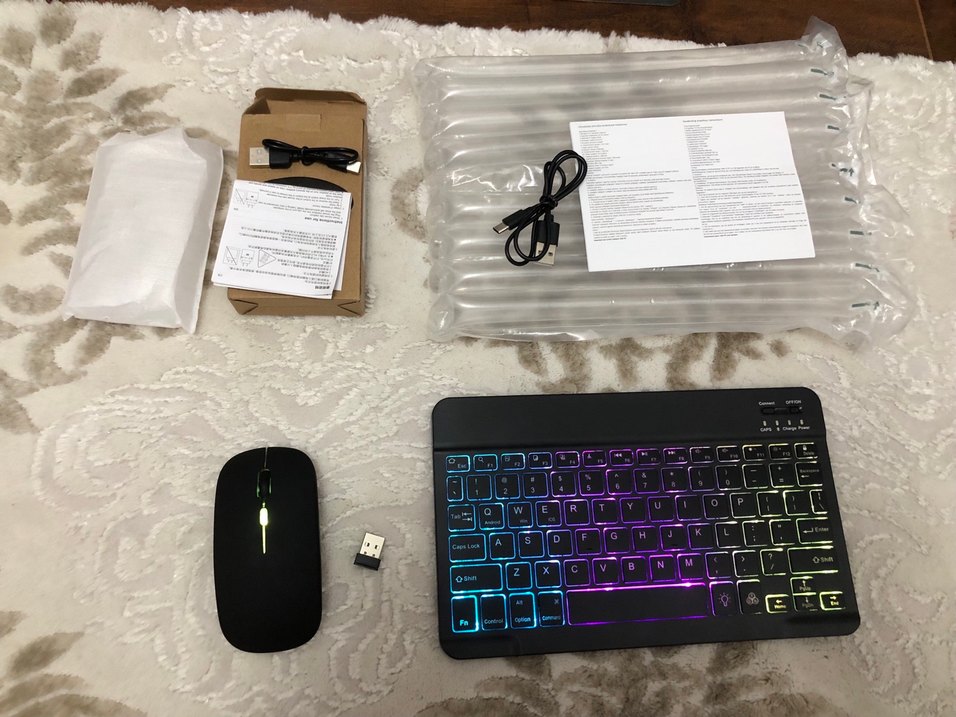 BLUETOOTH IŞIKLI  KLAVYE & MOUSE - Görsel 5