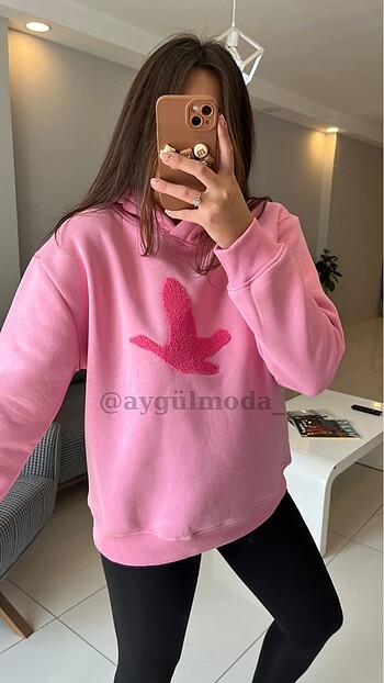 Orjinal Marka Kuşlu Sweat
