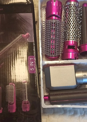 Pembe ve Gri Saç Şekillendirici Set - Görsel 3