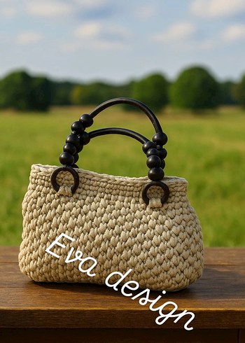 Bej Örgü Kadın Şapka ve cantalar istenilen renk yapılır adetfiyt - Görsel 7