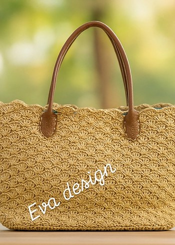 Bej Örgü Kadın Şapka ve cantalar istenilen renk yapılır adetfiyt - Görsel 11