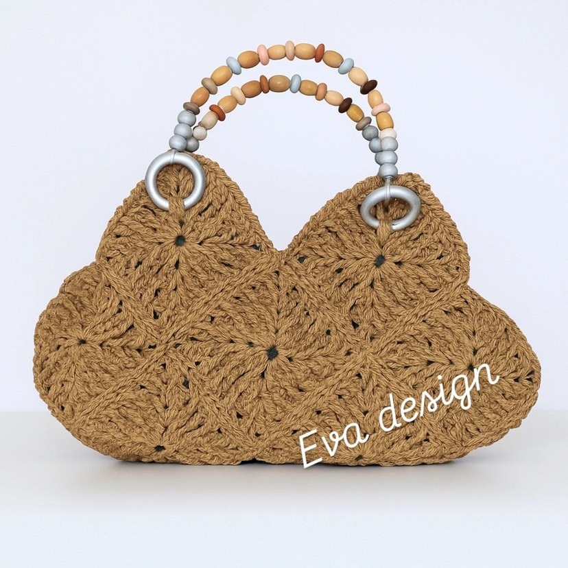 Bej Örgü Kadın Şapka ve cantalar istenilen renk yapılır adetfiyt - Görsel 2