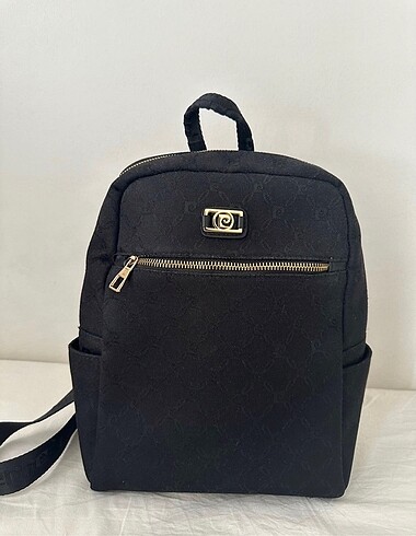 Pierre cardin siyah sırt çantası