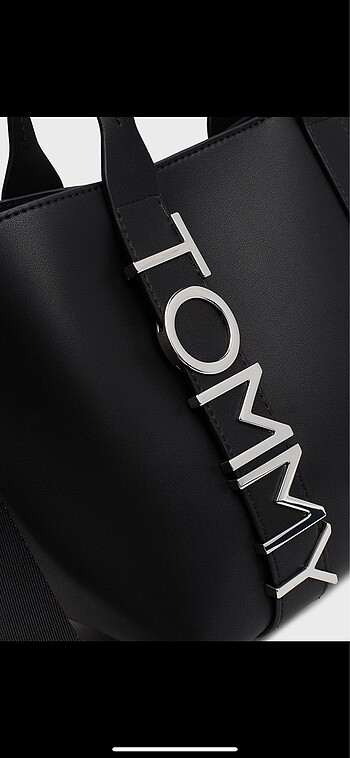 Tommy Hilfiger Tommy hilfiger jeans tote logolu çapraz omuz çanta