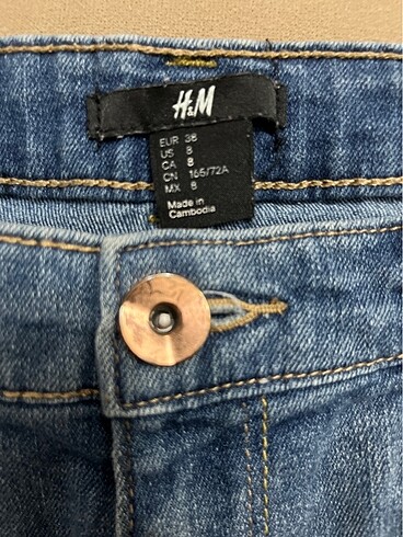 H&M Düşük bel kot şort