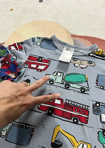 4 Yaş Beden çeşitli Renk H&M marvel takım