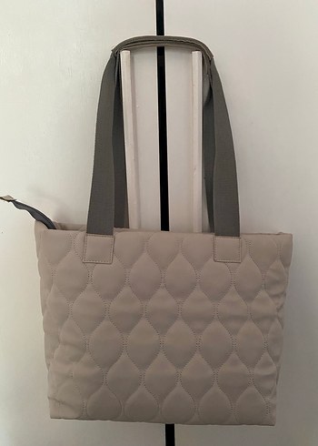 Gri Kadın Minimalist Fermuarlı Çanta - Görsel 4