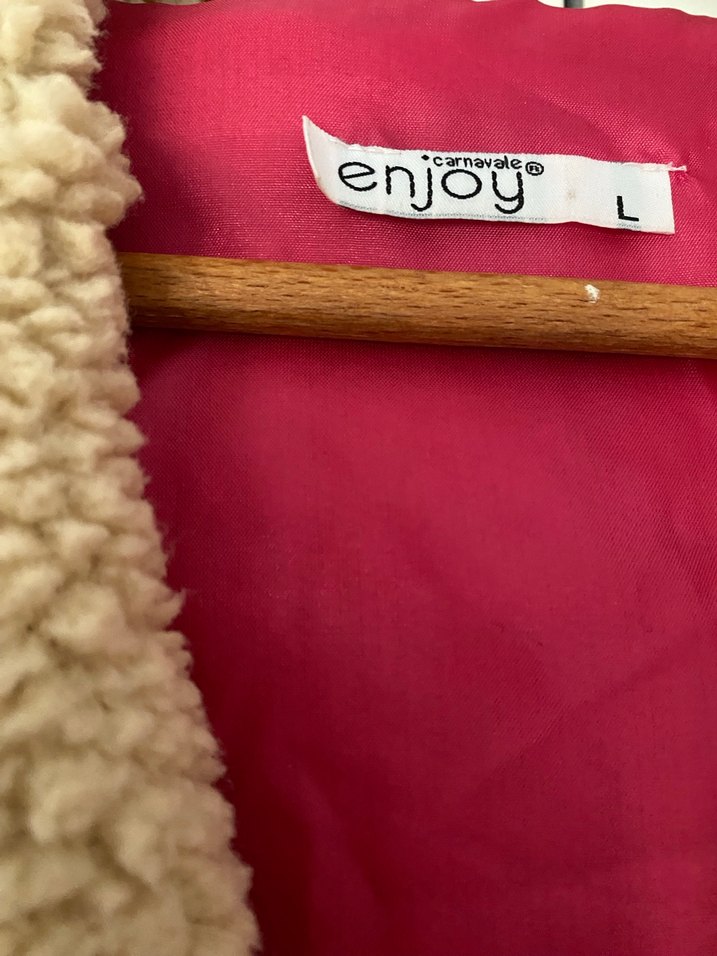 Kapüşonlu, peluş detaylı pembe kadın ceket - Görsel 3