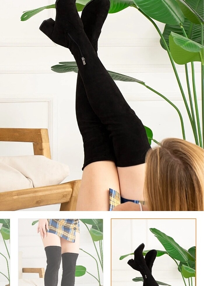 Süet çorap çizme dizüstü - Görsel 4