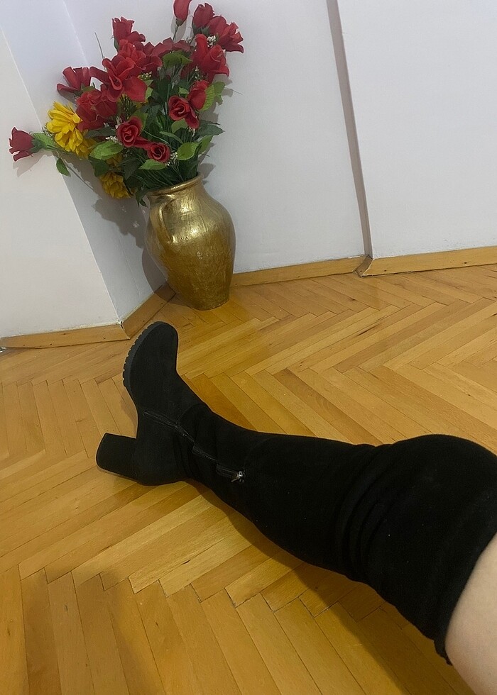 Süet çorap çizme dizüstü - Görsel 3