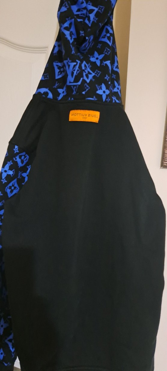 Mavi Baskılı Kapüşonlu Erkek Sweatshirt - Görsel 5