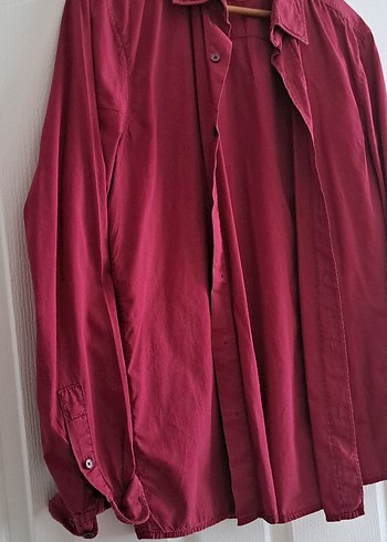 mavi marka Bordo erkek Uzun Kollu Gömlek - Görsel 2