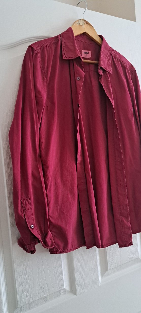 mavi marka Bordo erkek Uzun Kollu Gömlek - Görsel 2