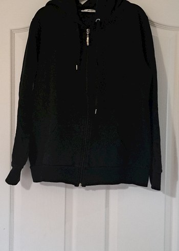 Erkek Siyah Fermuarlı Sweatshirt - Görsel 5