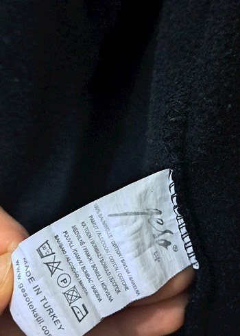 Erkek Siyah Fermuarlı Sweatshirt - Görsel 3