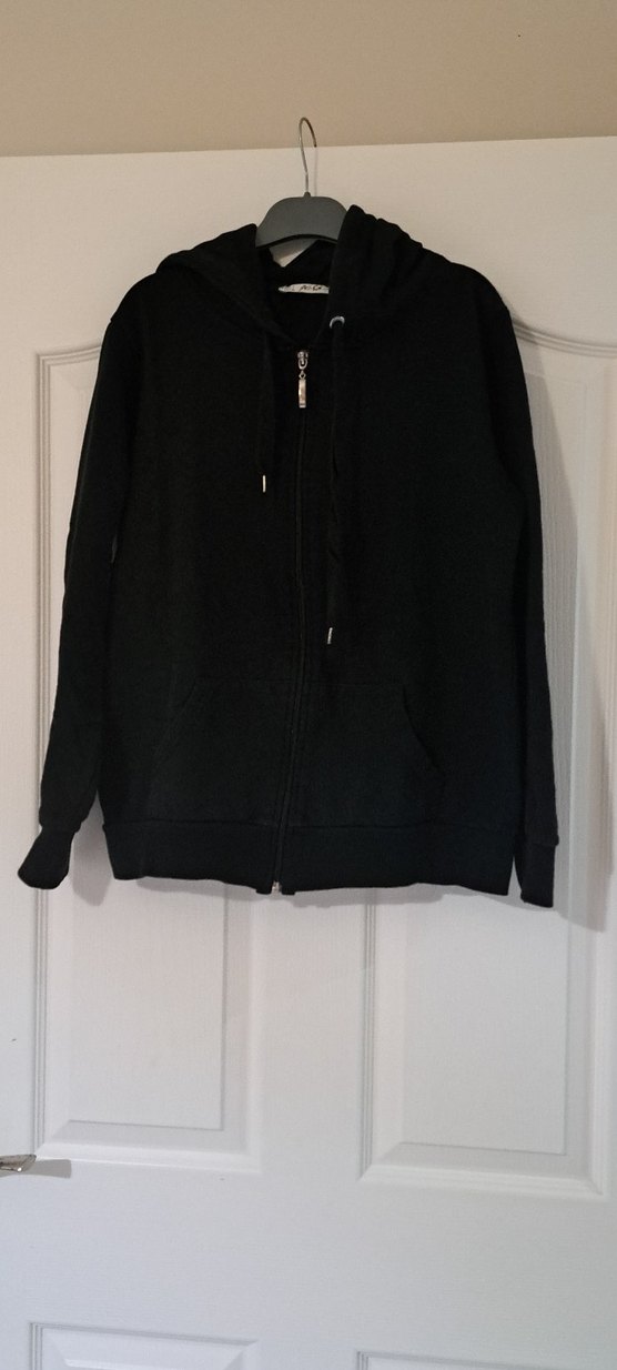 Erkek Siyah Fermuarlı Sweatshirt - Görsel 5