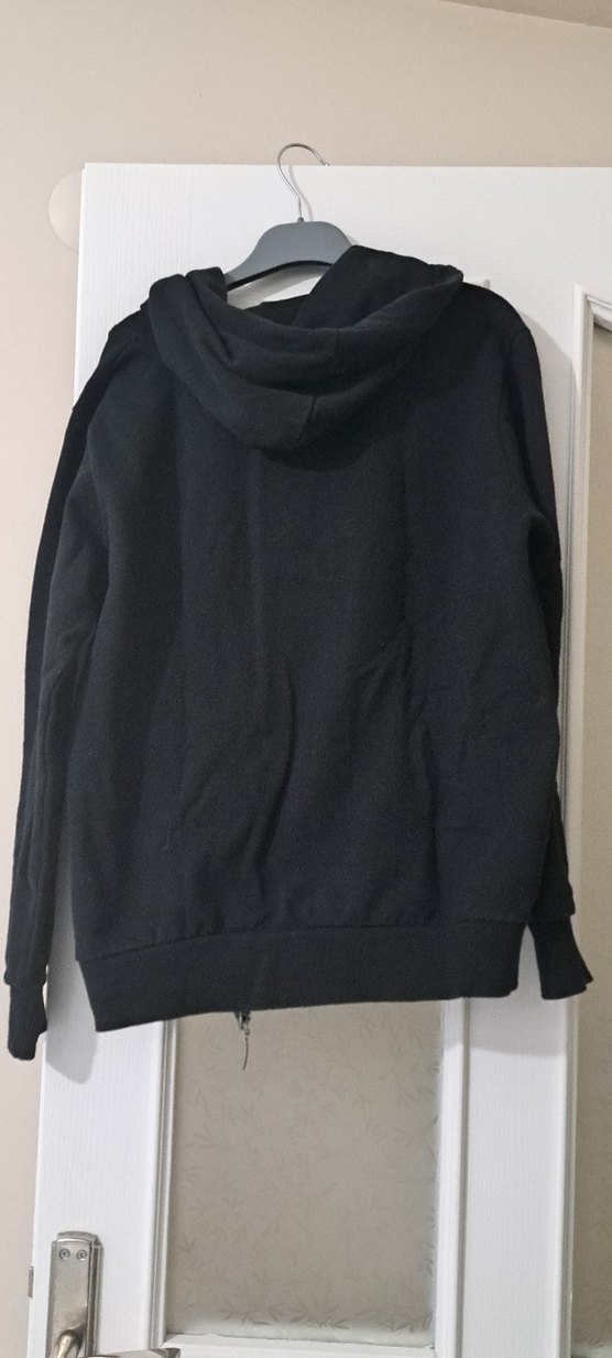 Erkek Siyah Fermuarlı Sweatshirt - Görsel 4