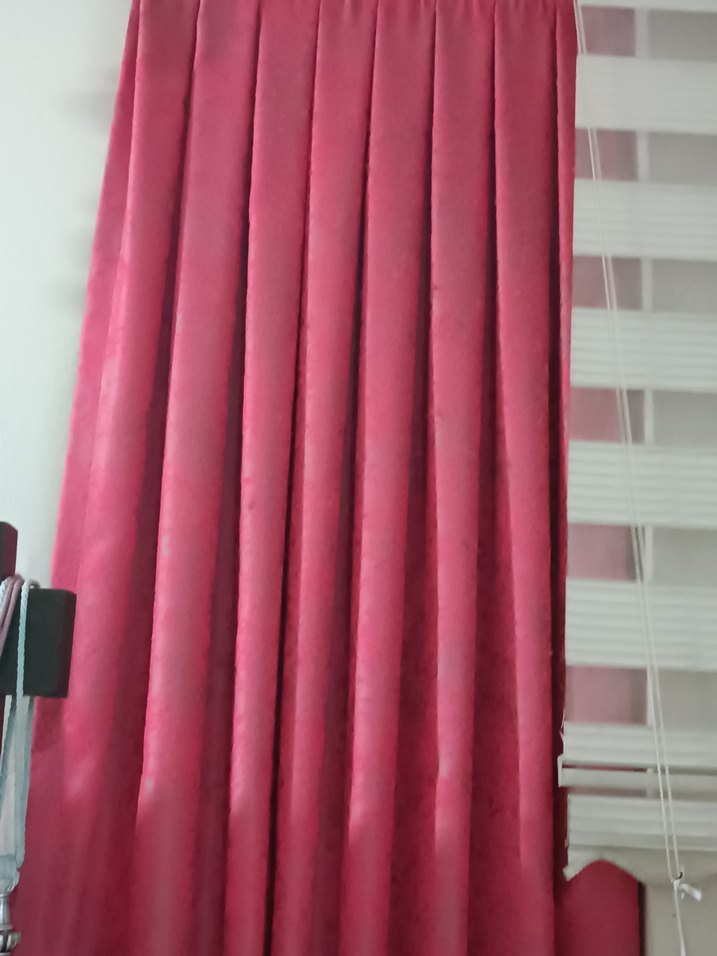 Parlak Kırmızı fon perde - Görsel 2