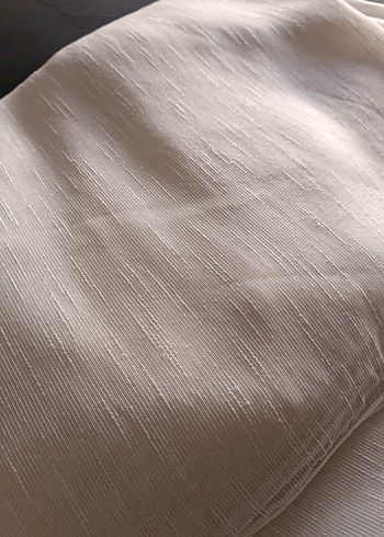 Bohem Tarzı Beyaz Düz Tül Perde - Görsel 3