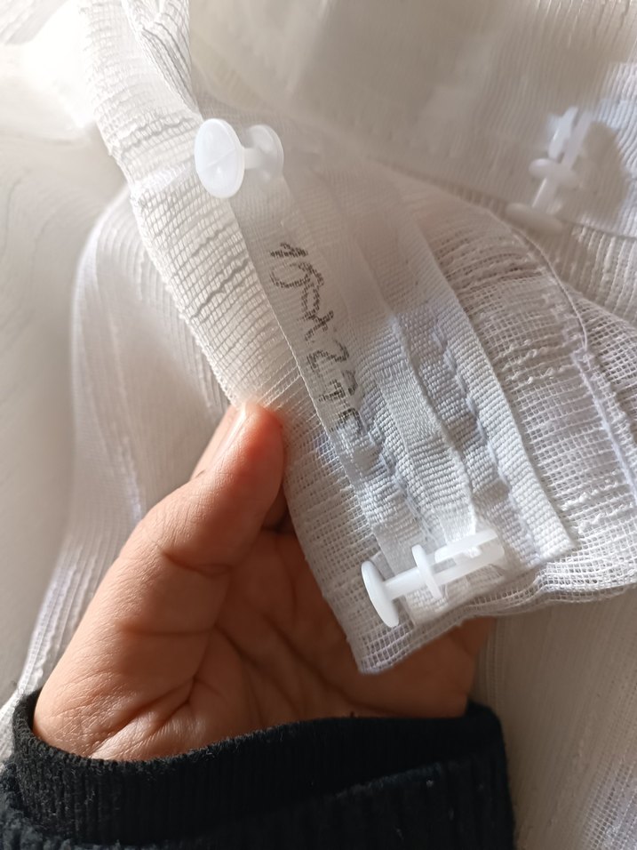 Bohem Tarzı Beyaz Düz Tül Perde - Görsel 4