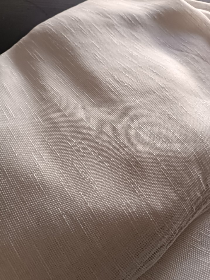 Bohem Tarzı Beyaz Düz Tül Perde - Görsel 3