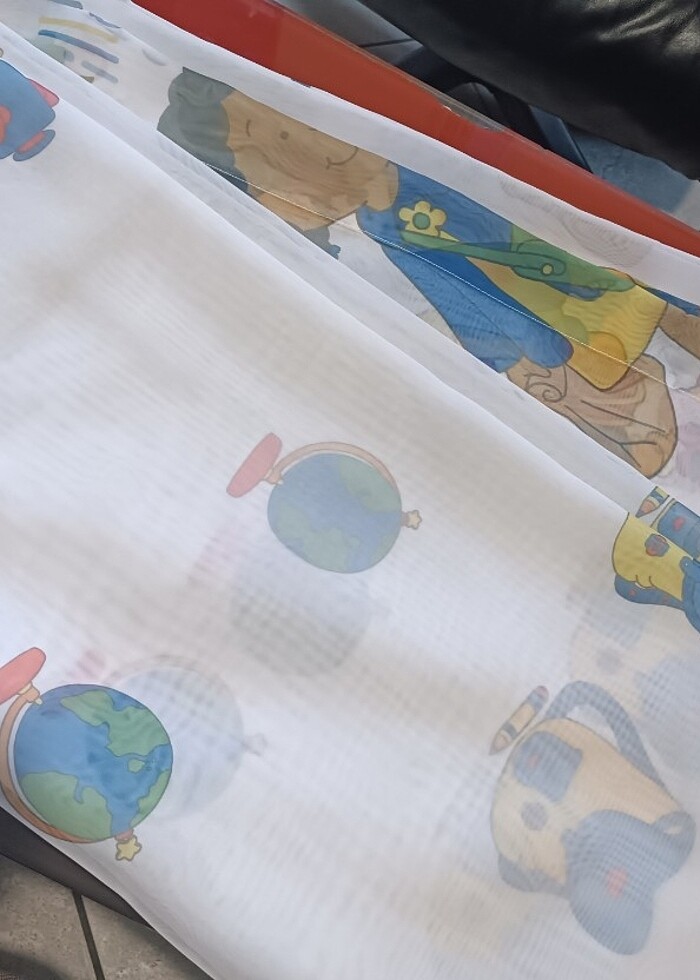 Caillou desenli çocuk odası perdesi - Görsel 3