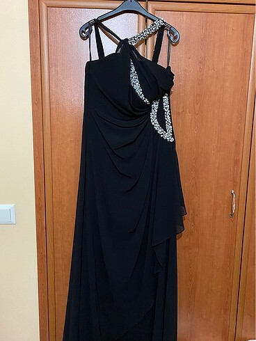 Siyah kadın abiye elbise 36-38 beden