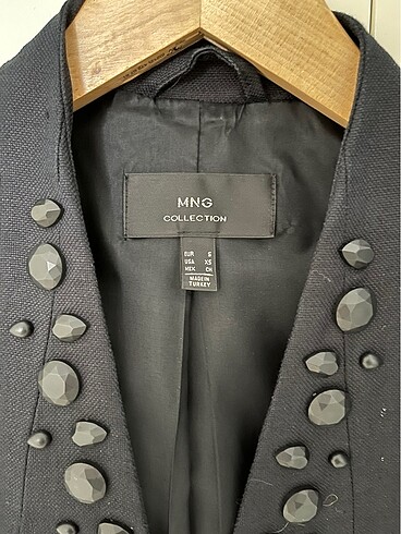 Mango Mango kadın siyah blazer ceket