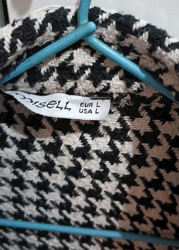 Düğmeli Oversized Ceket Gri - Görsel 2