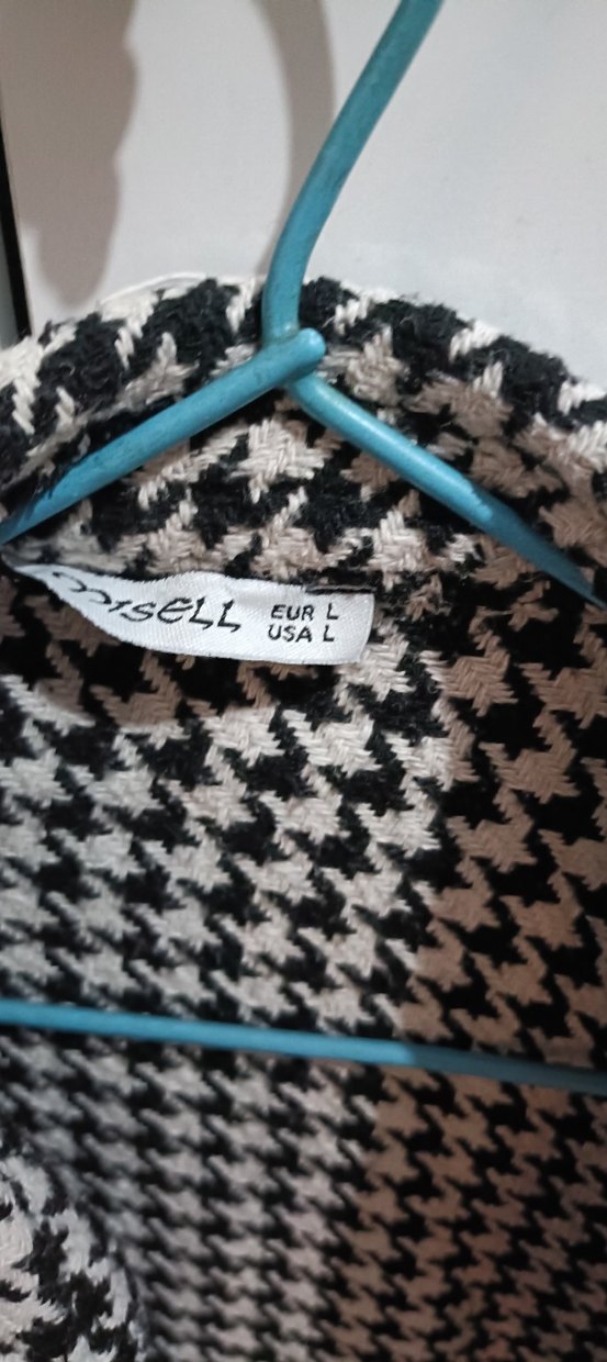 Düğmeli Oversized Ceket Gri - Görsel 2