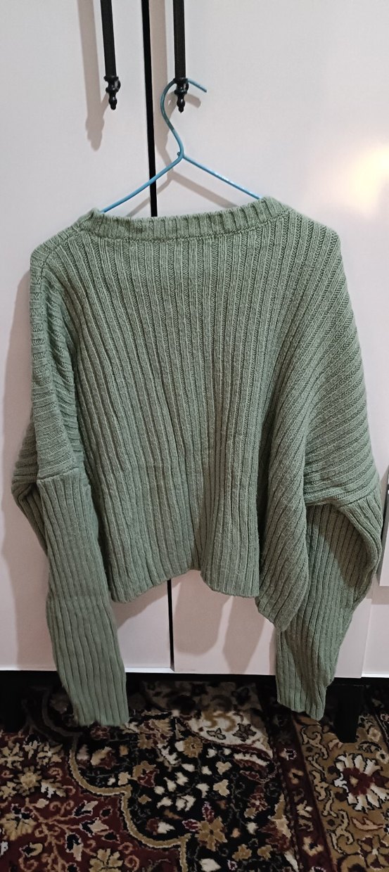 Mint Yeşil Triko Kadın Kazak - Görsel 3