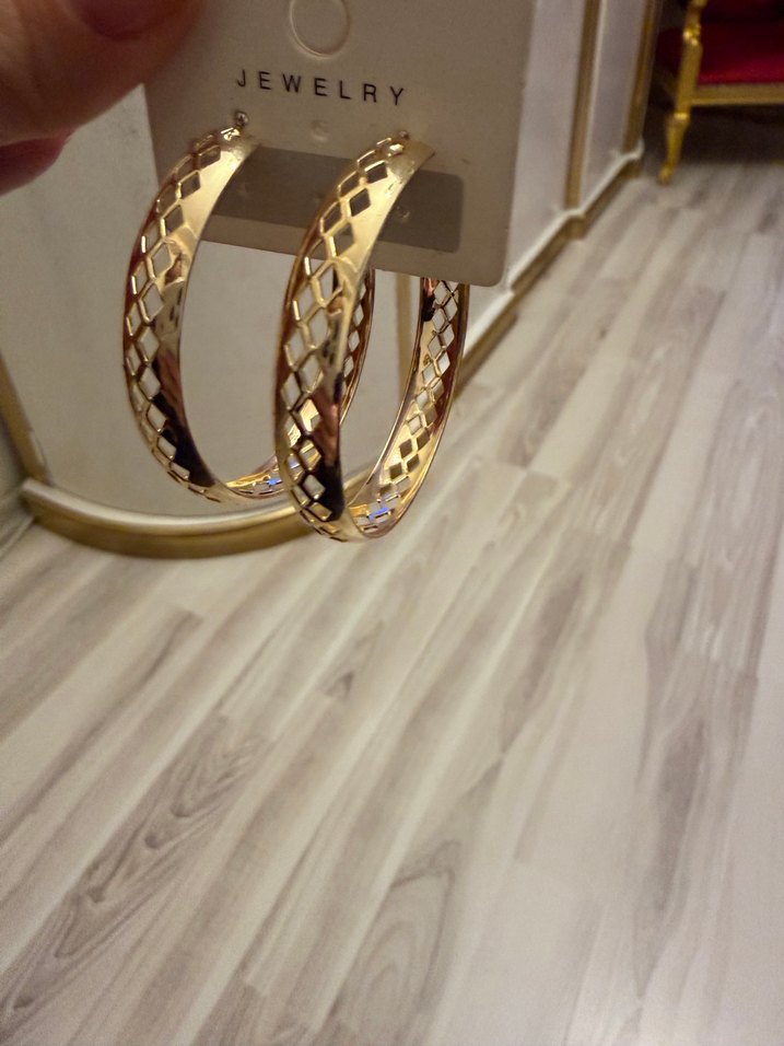 Gold Halka Küpe - Görsel 2