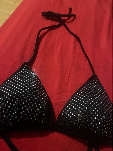 Taşlı bikini üstü