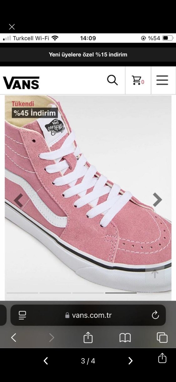 Pembe Vans Skate Ayakkabı - Görsel 4